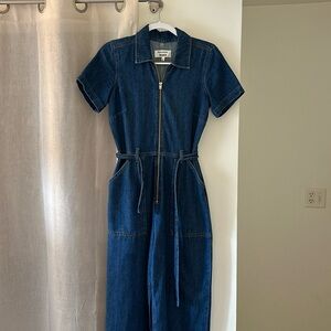 Reformation Denim Jumpsuit Size 6